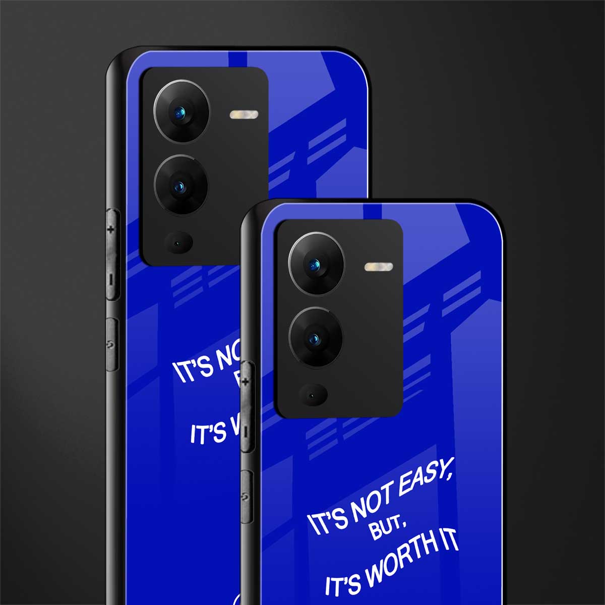 worth it back phone cover | glass case for vivo v25 pro 5g