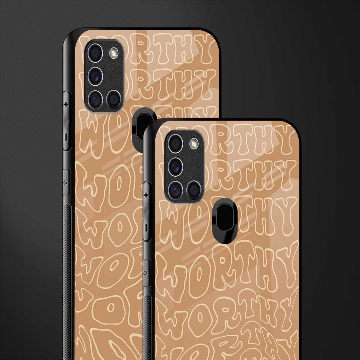 worthy glass case for samsung galaxy a21s image-2