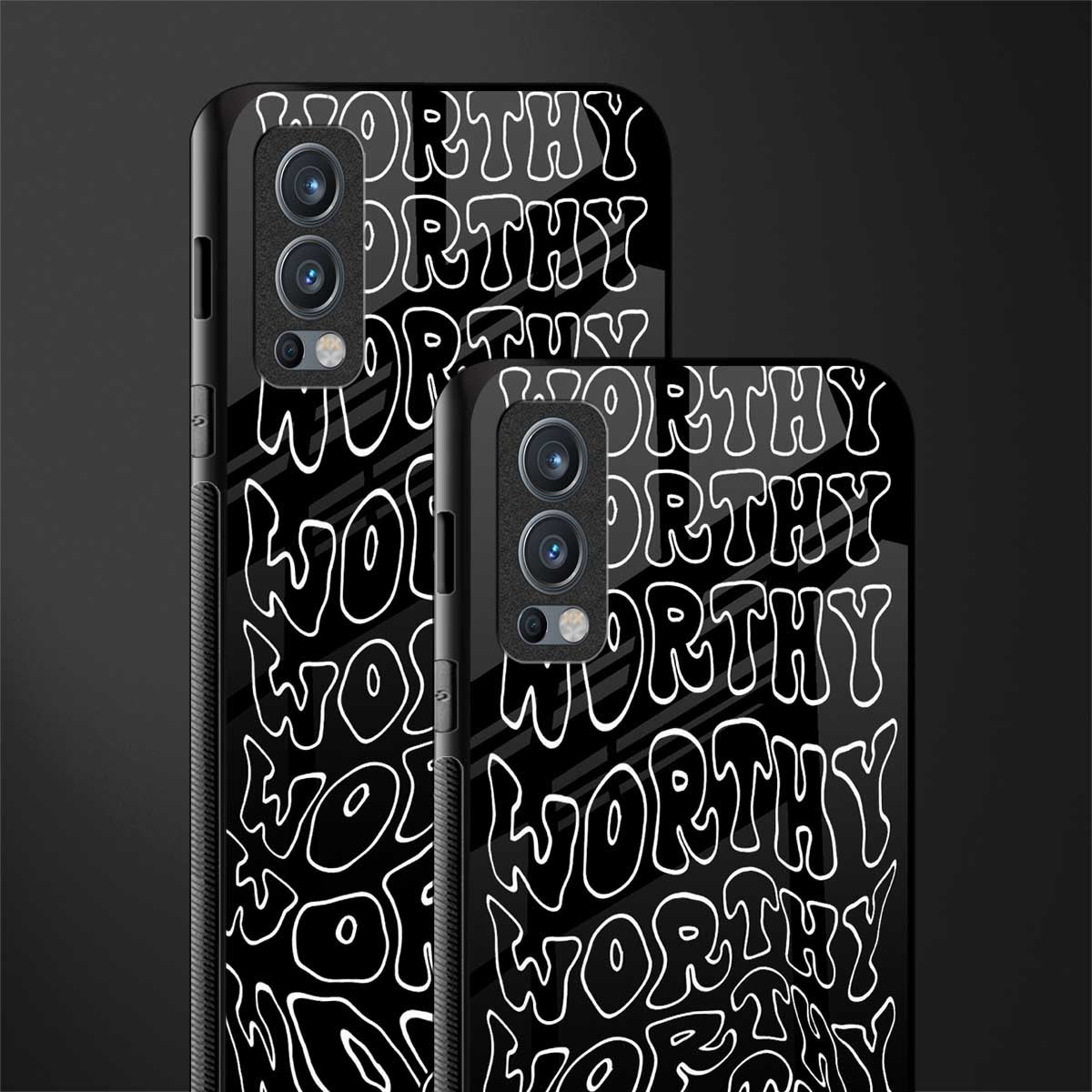 worthy black glass case for oneplus nord 2 5g image-2