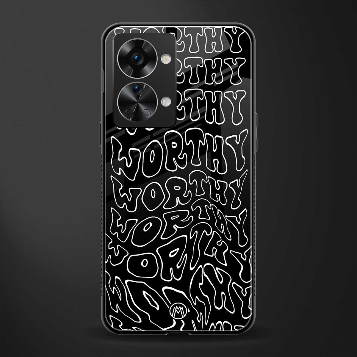 worthy black glass case for phone case | glass case for oneplus nord 2t 5g