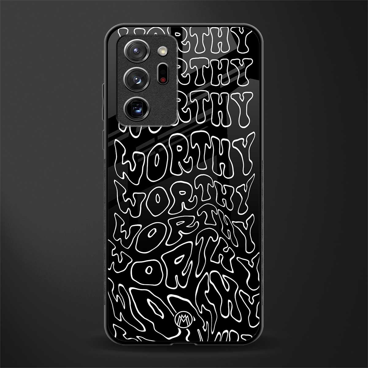 worthy black glass case for samsung galaxy note 20 ultra 5g image