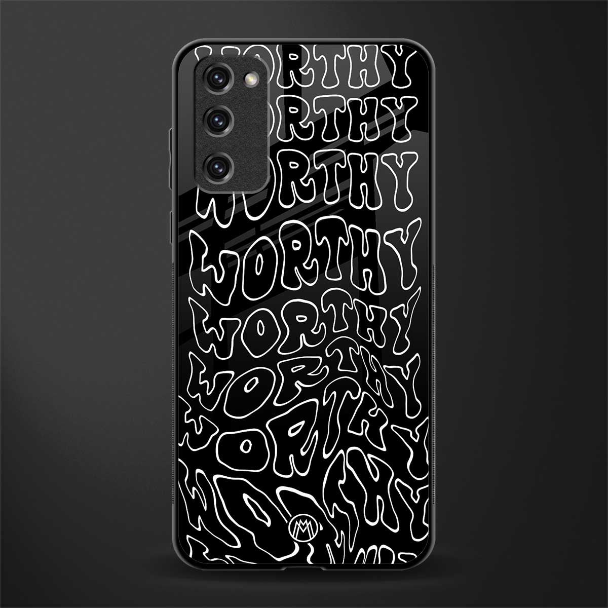 worthy black glass case for samsung galaxy s20 fe image
