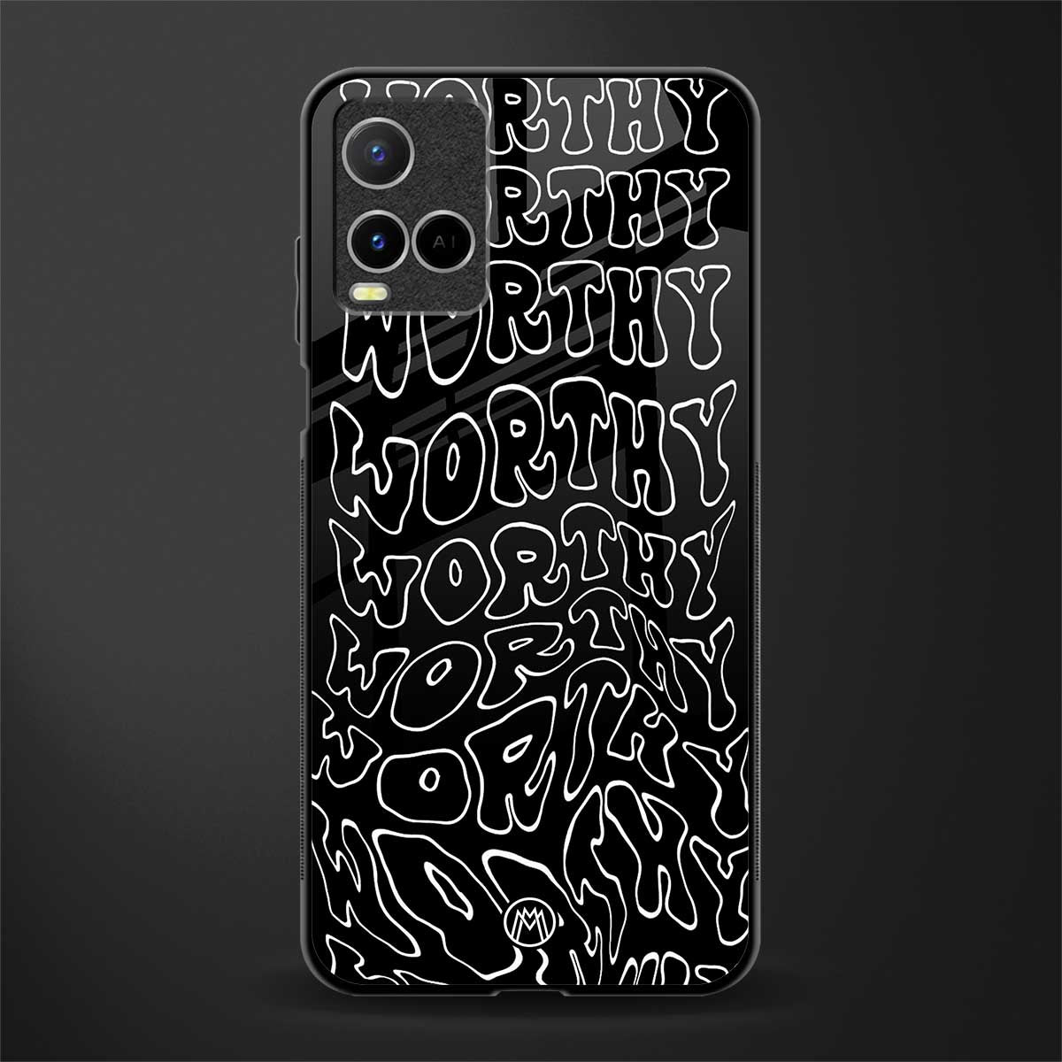 worthy black glass case for vivo y33s vivo y33t image