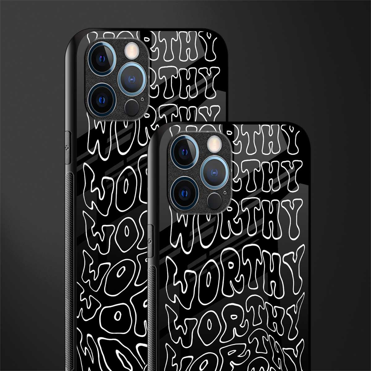 worthy black glass case for iphone 12 pro max image-2