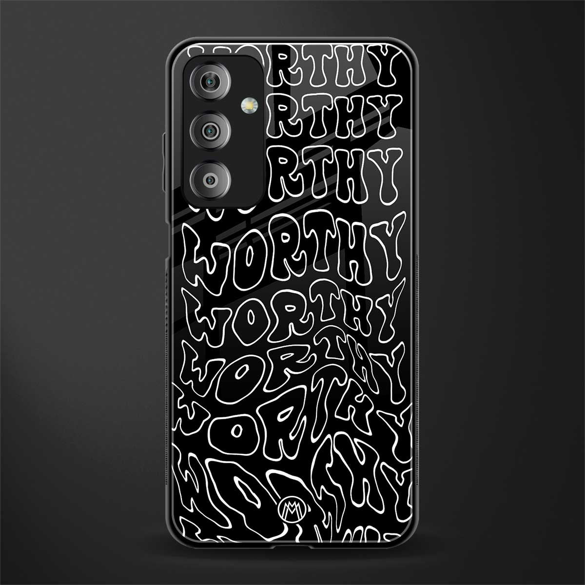 worthy black back phone cover | glass case for samsung galaxy f23 5g