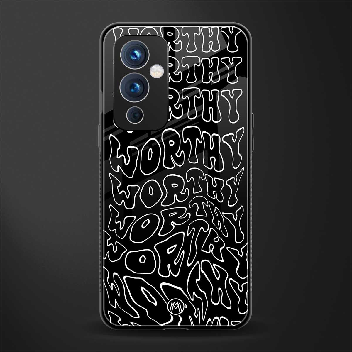 worthy black back phone cover | glass case for oneplus 9