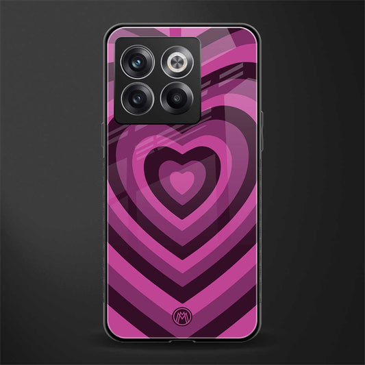 y2k burgundy hearts aesthetic back phone cover | glass case for oneplus 10t