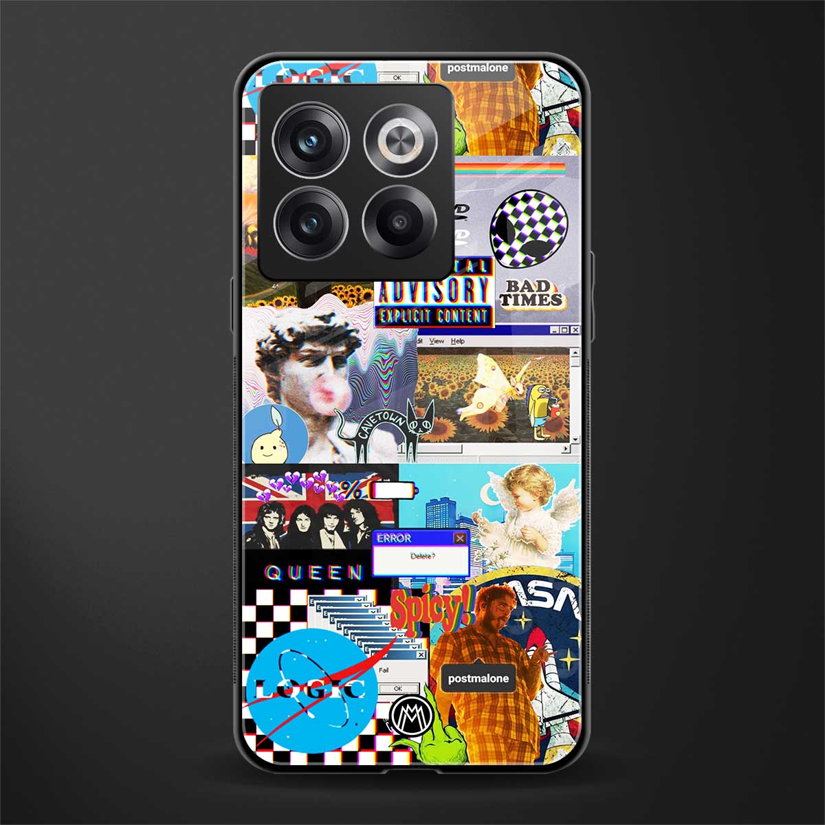 y2k collage aesthetic back phone cover | glass case for oneplus 10t