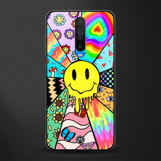 y2k doodle glass case for poco x2 image