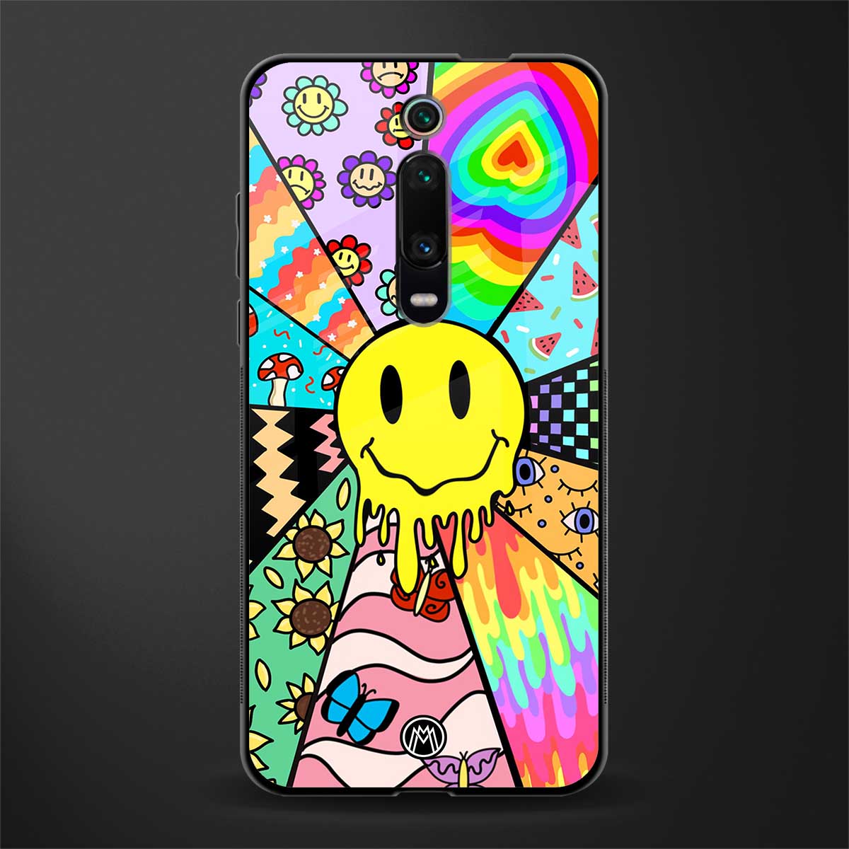 y2k doodle glass case for redmi k20 pro image