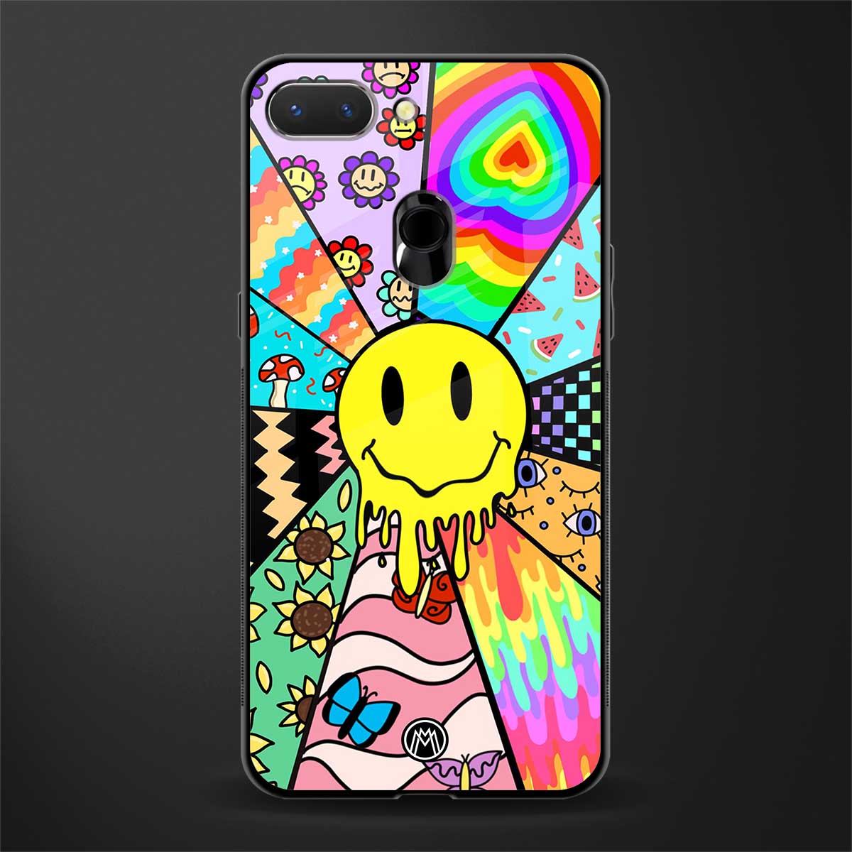 y2k doodle glass case for oppo a5 image