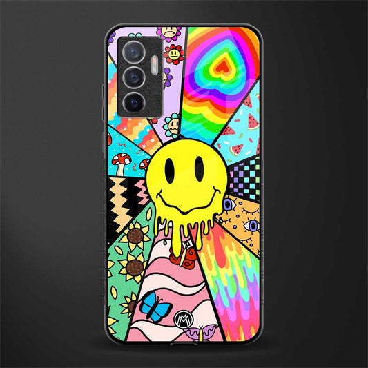 y2k doodle glass case for vivo v23e image