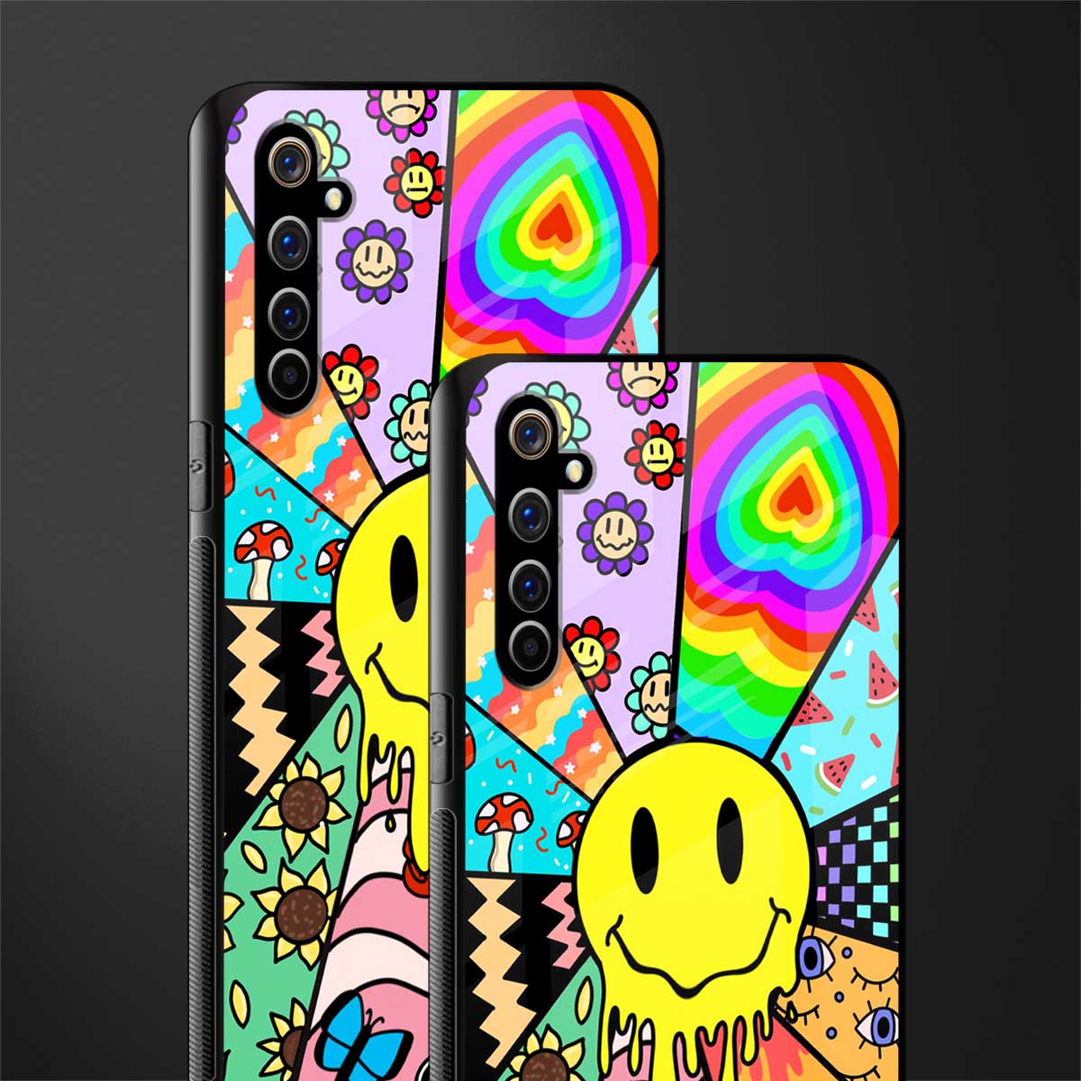 y2k doodle glass case for realme x50 pro image-2