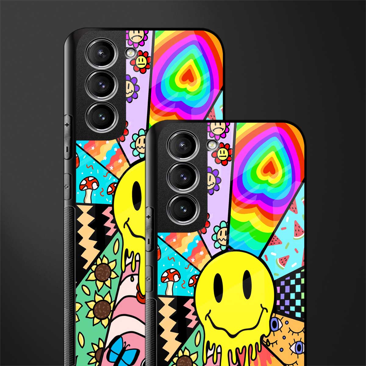 y2k doodle glass case for samsung galaxy s22 5g image-2