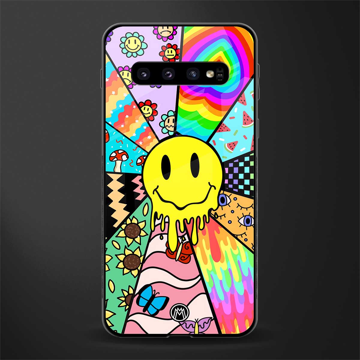 y2k doodle glass case for samsung galaxy s10 plus image