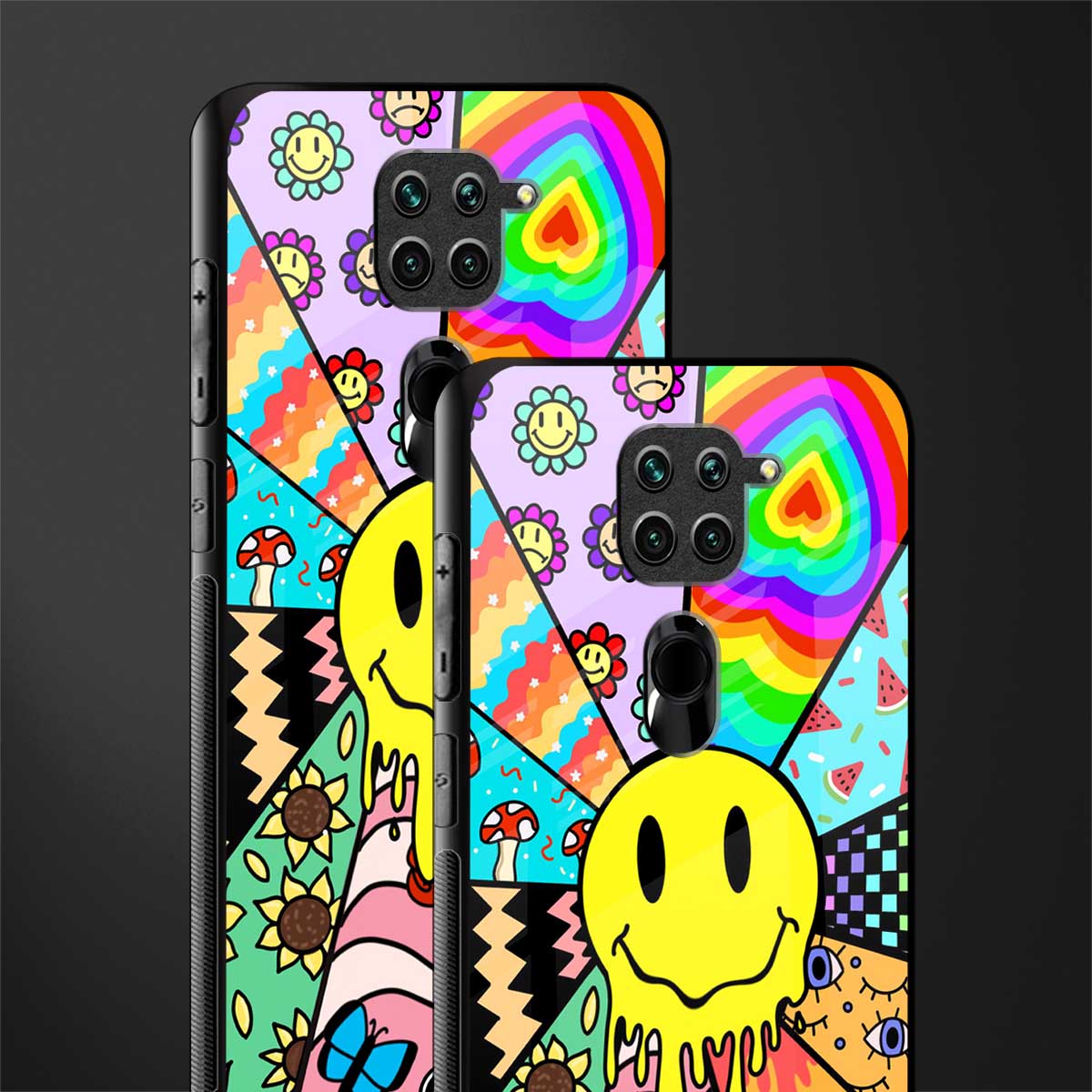 y2k doodle glass case for redmi note 9 image-2