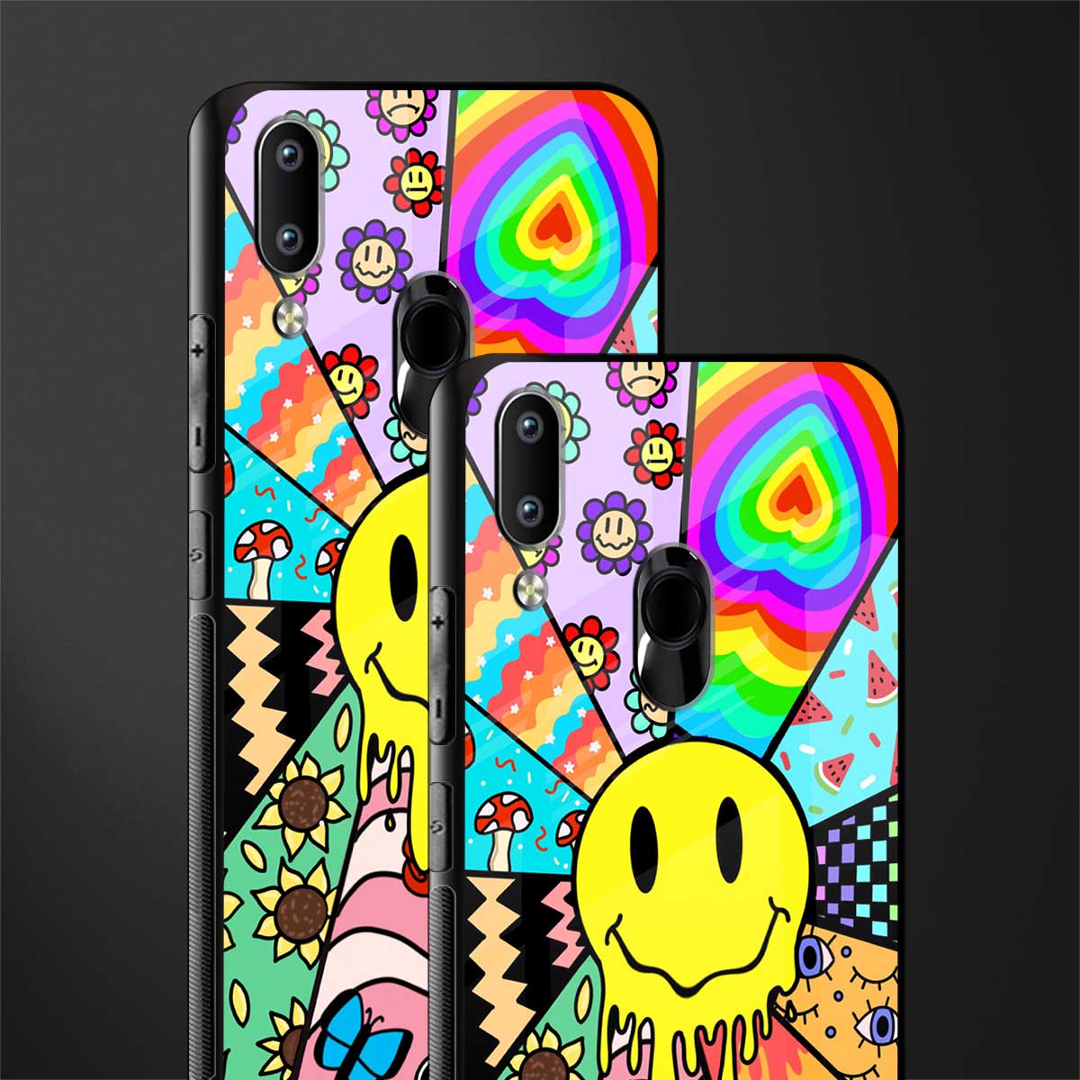 y2k doodle glass case for vivo y91 image-2