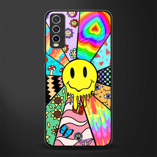 y2k doodle glass case for vivo y20 image