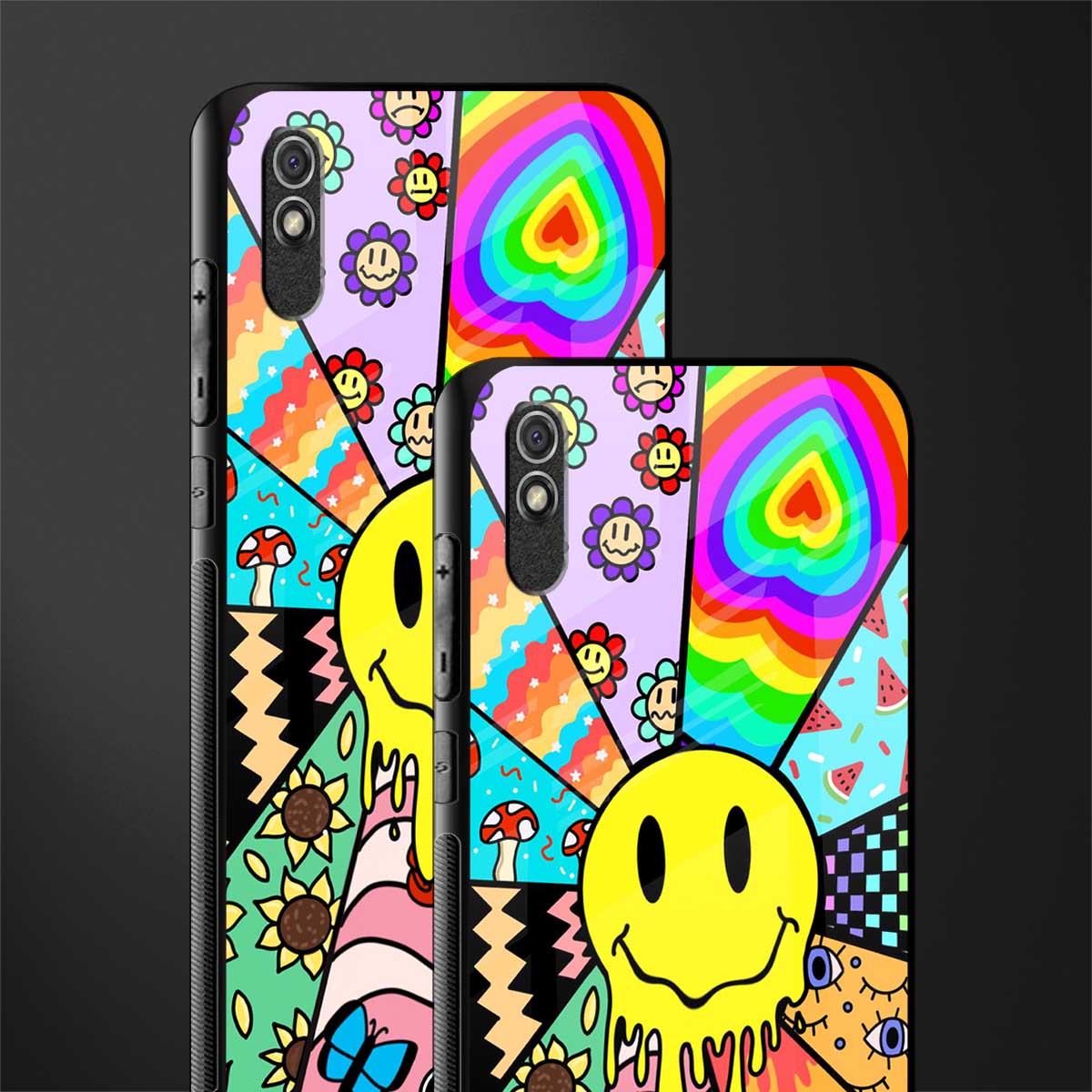 y2k doodle glass case for redmi 9a image-2