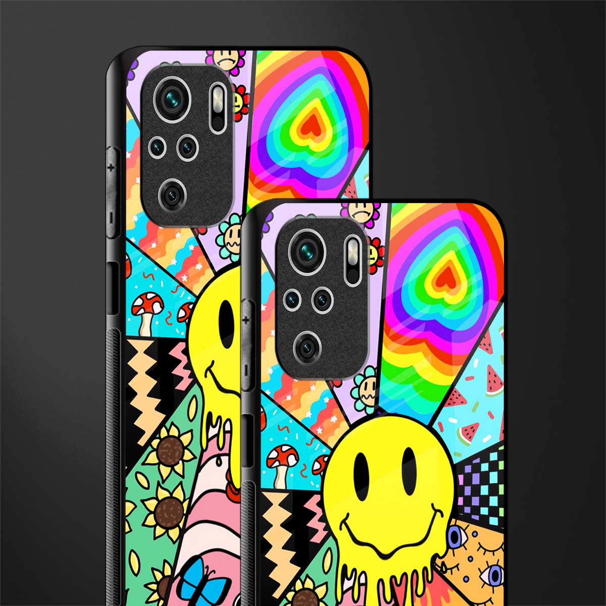 y2k doodle glass case for redmi note 10s image-2