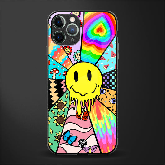 y2k doodle glass case for iphone 11 pro image
