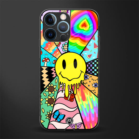 y2k doodle glass case for iphone 14 pro image