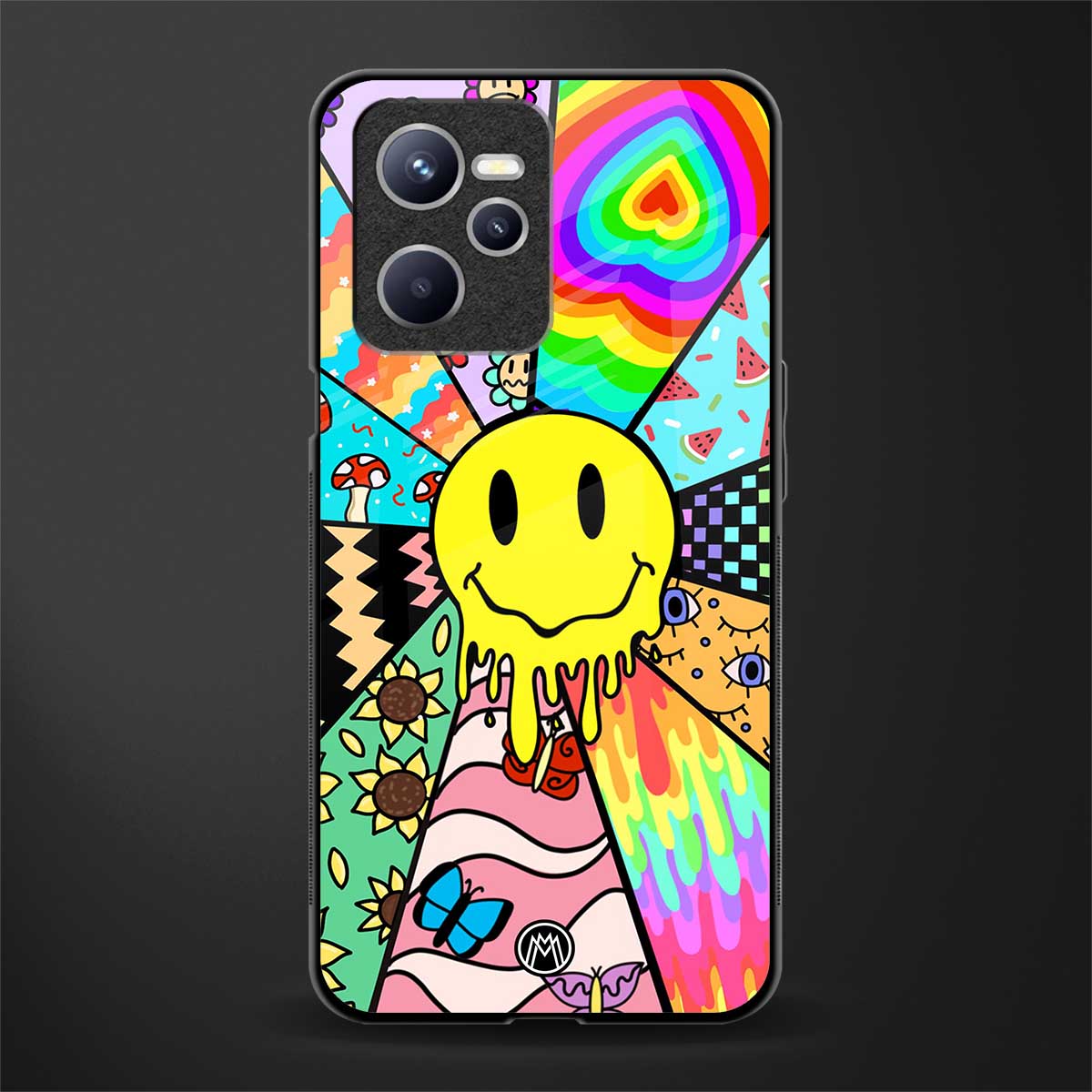 y2k doodle glass case for realme c35 image