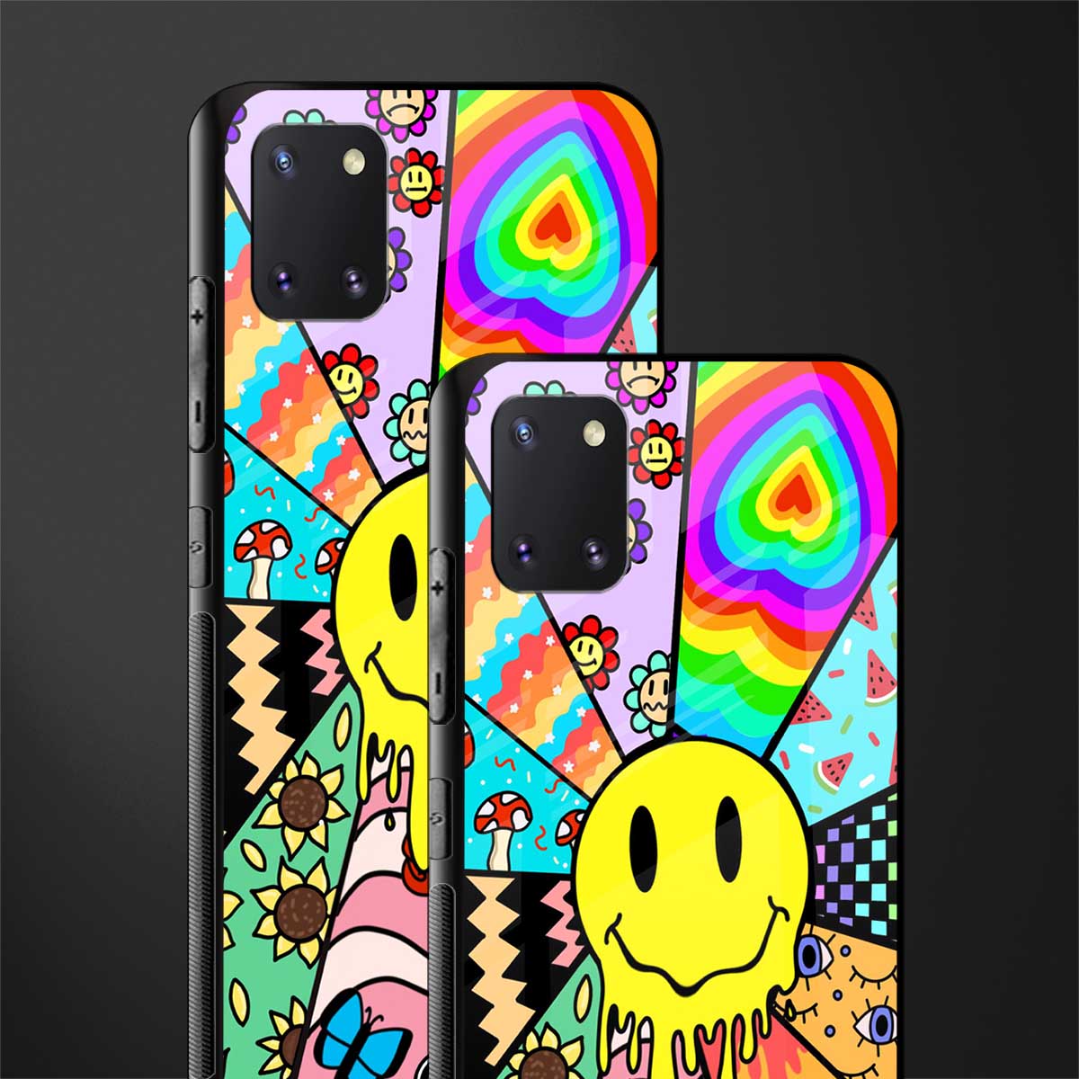 y2k doodle glass case for samsung a81 image-2