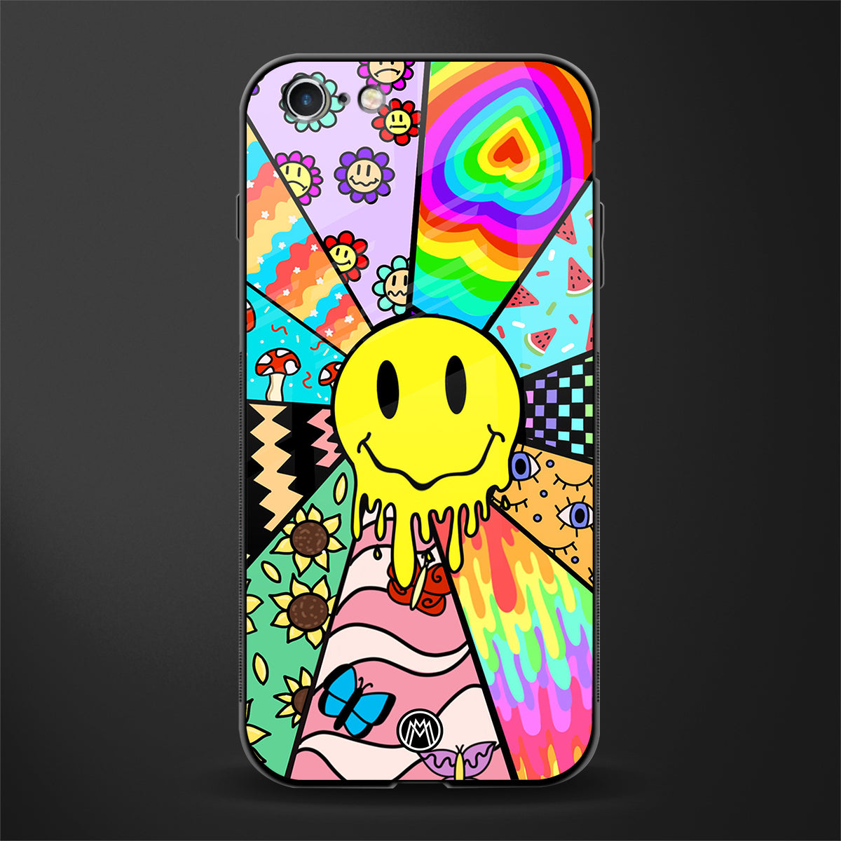 y2k doodle glass case for iphone 6 image