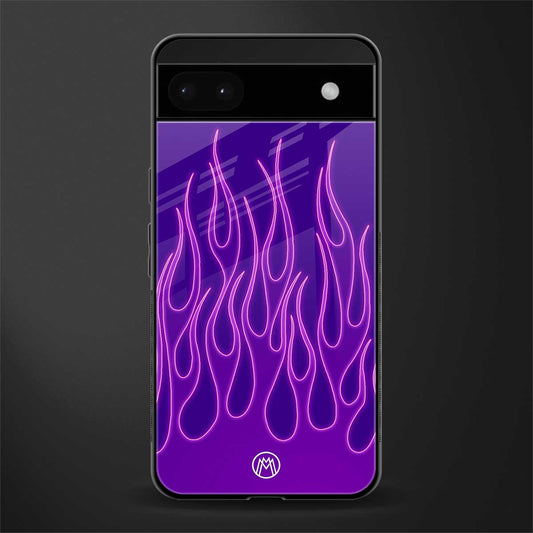 y2k magenta flames back phone cover | glass case for google pixel 6a