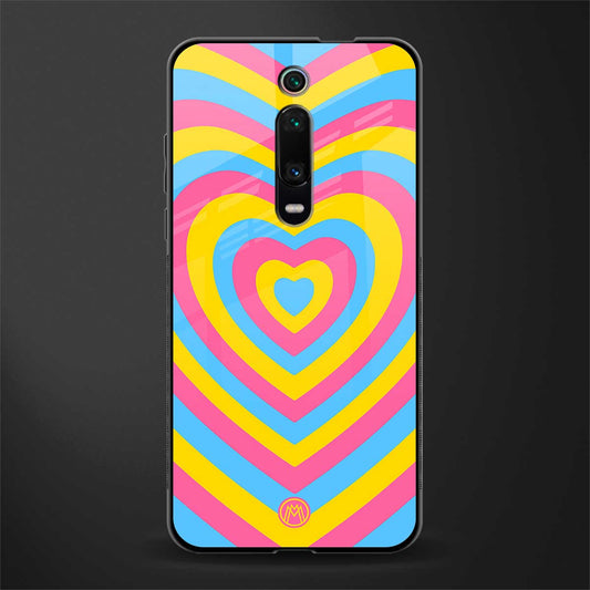 y2k pink blue hearts aesthetic glass case for redmi k20 image