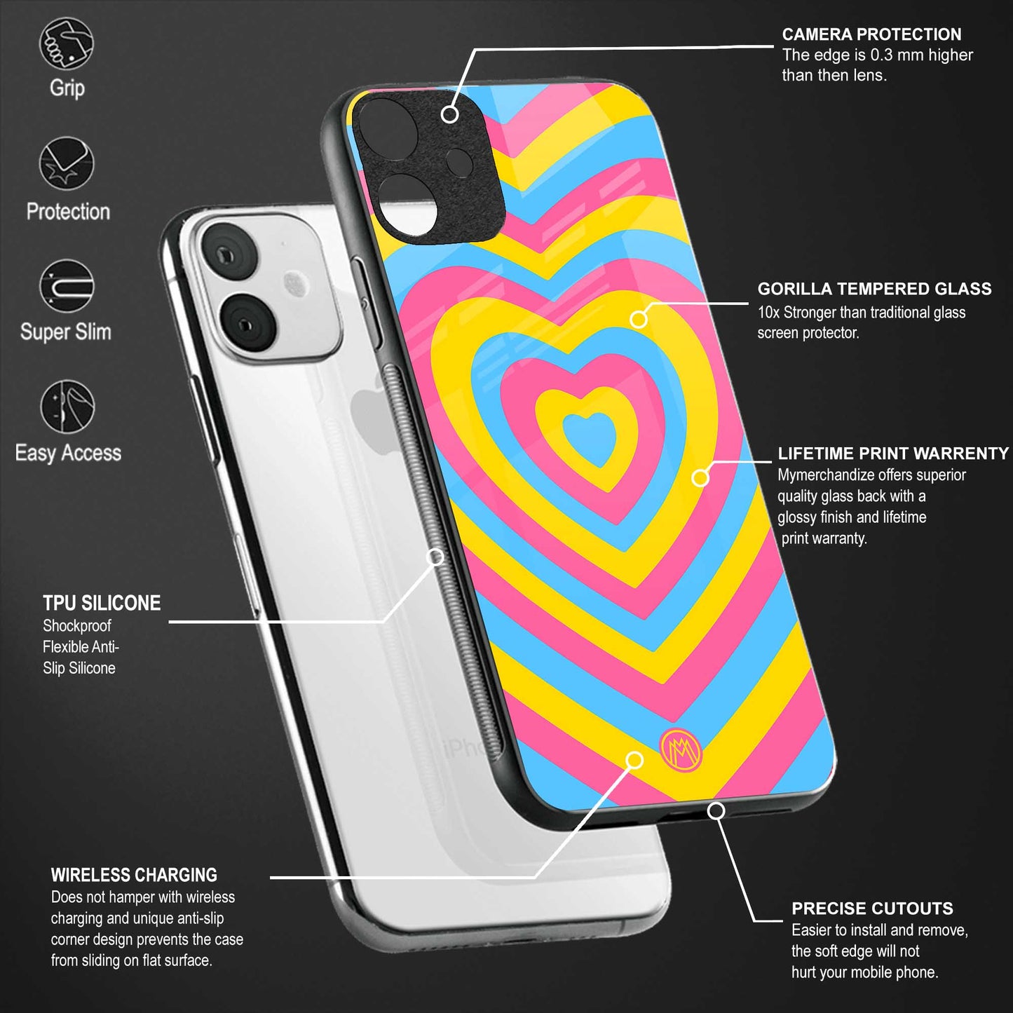 y2k pink blue hearts aesthetic glass case for samsung galaxy s10 lite image-4