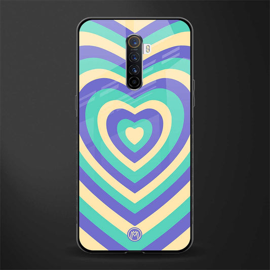 y2k purple creams heart aesthetic glass case for realme x2 pro image