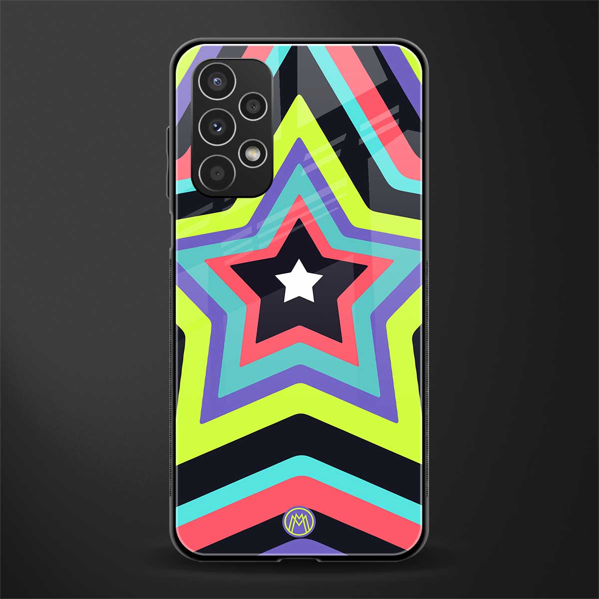 y2k purple green stars back phone cover | glass case for samsung galaxy a13 4g