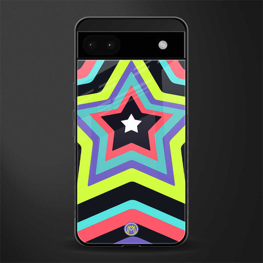 y2k purple green stars back phone cover | glass case for google pixel 6a
