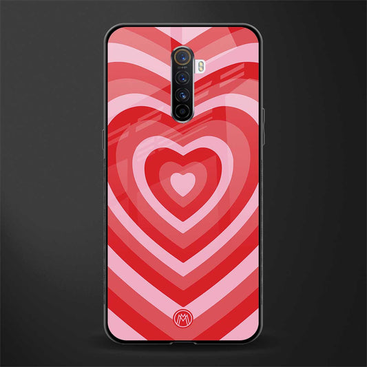y2k red hearts aesthetic glass case for realme x2 pro image