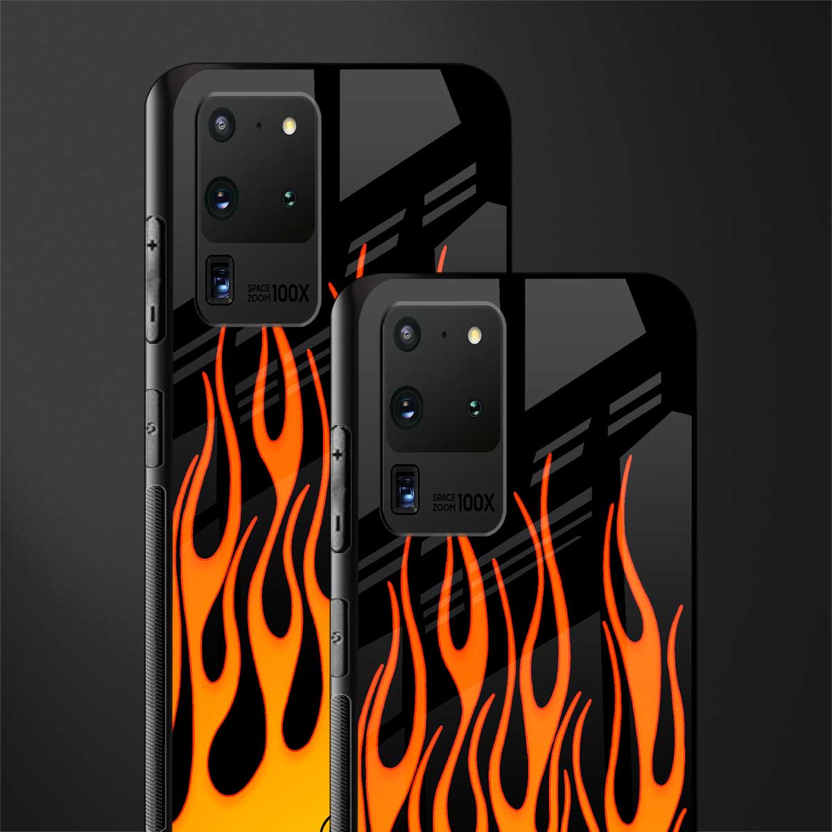 y2k yellow flames glass case for samsung galaxy s20 ultra image-2