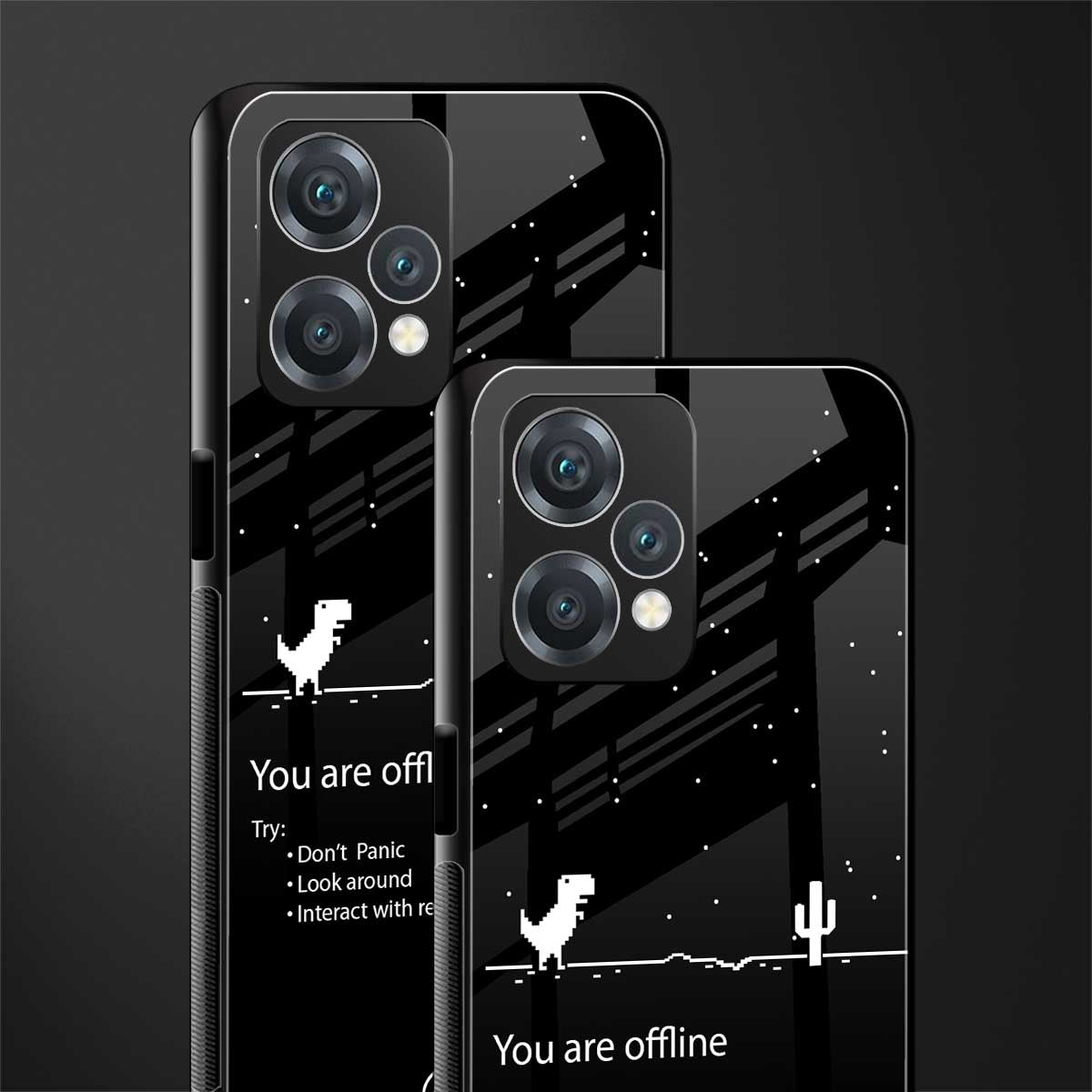 you are offline back phone cover | glass case for realme 9 pro 5g