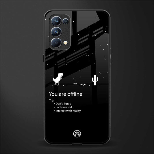 you are offline back phone cover | glass case for oppo reno 5