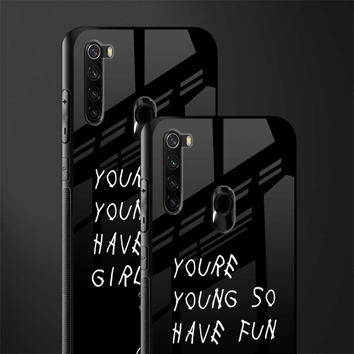 you are young glass case for redmi note 8 image-2