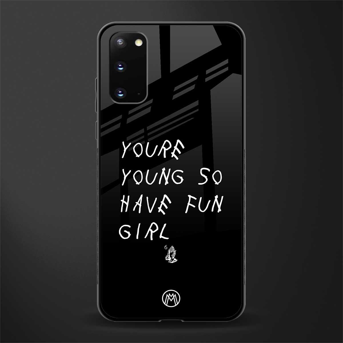 you are young glass case for samsung galaxy s20 image