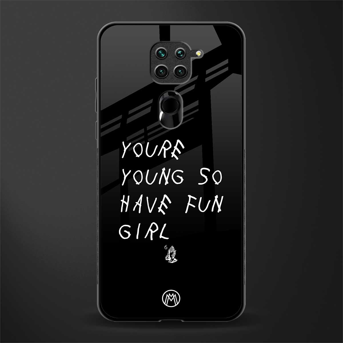 you are young glass case for redmi note 9 image