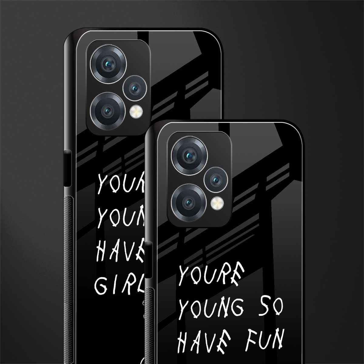 you are young back phone cover | glass case for oneplus nord ce 2 lite 5g