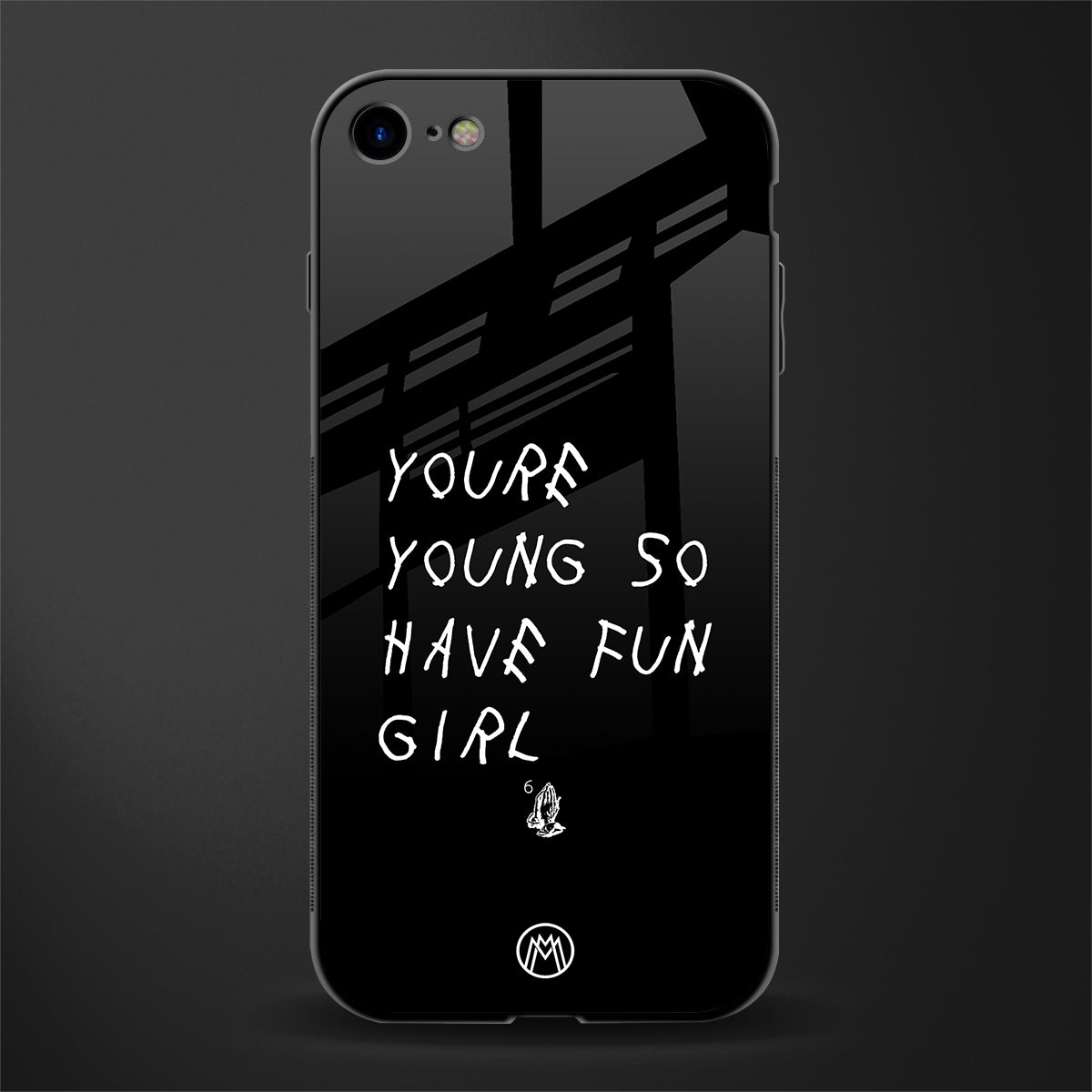 you are young glass case for iphone 8 image