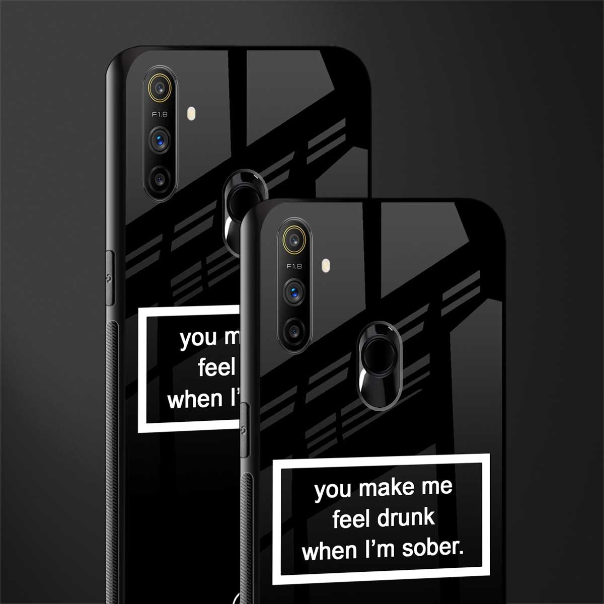 you make me feel drunk black edition glass case for realme narzo 20a image-2