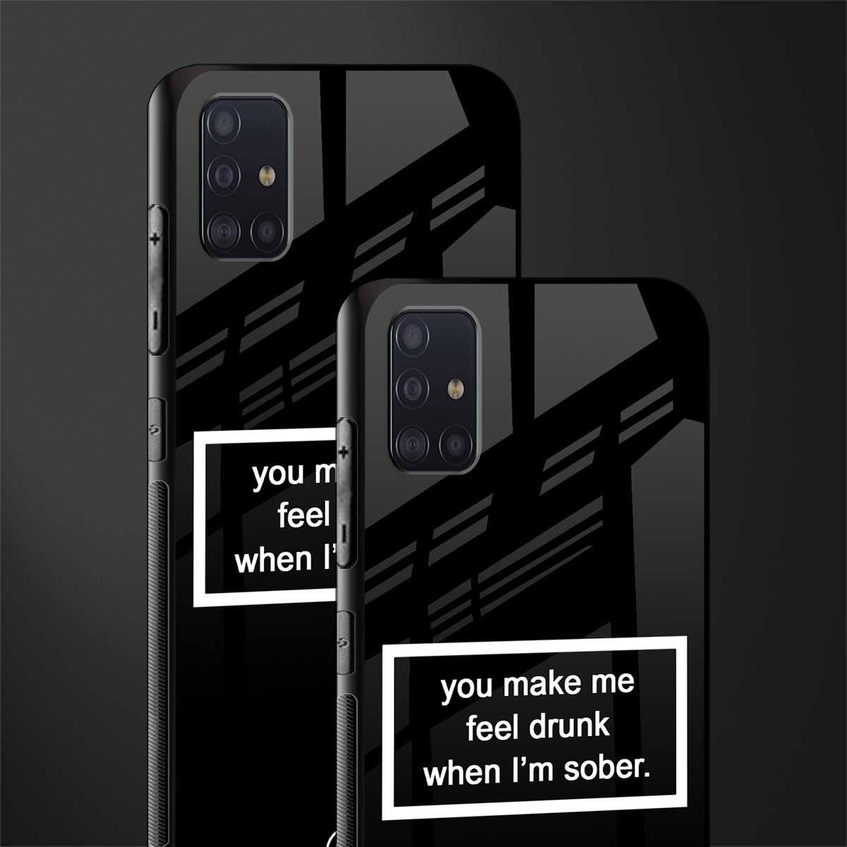 you make me feel drunk black edition glass case for samsung galaxy a71 image-2