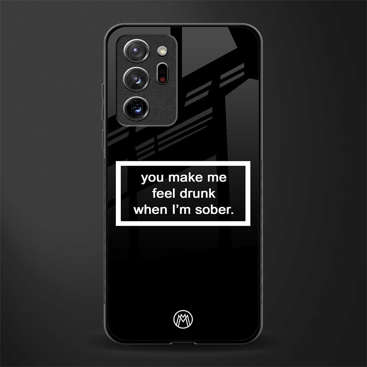 you make me feel drunk black edition glass case for samsung galaxy note 20 ultra 5g image