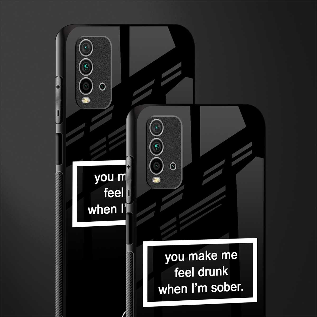 you make me feel drunk black edition glass case for redmi 9 power image-2