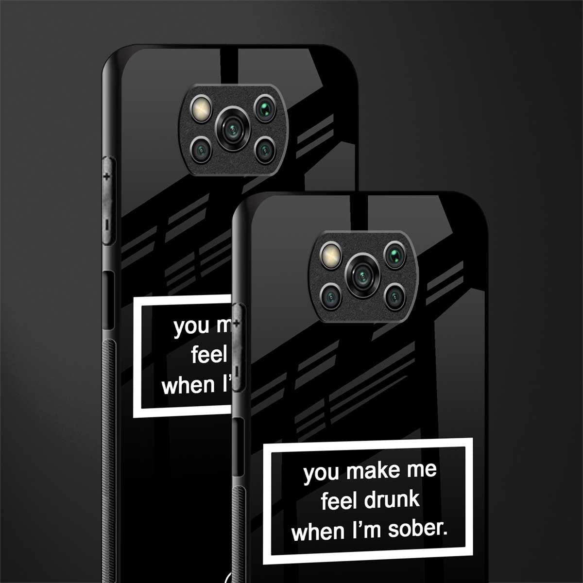 you make me feel drunk black edition glass case for poco x3 image-2