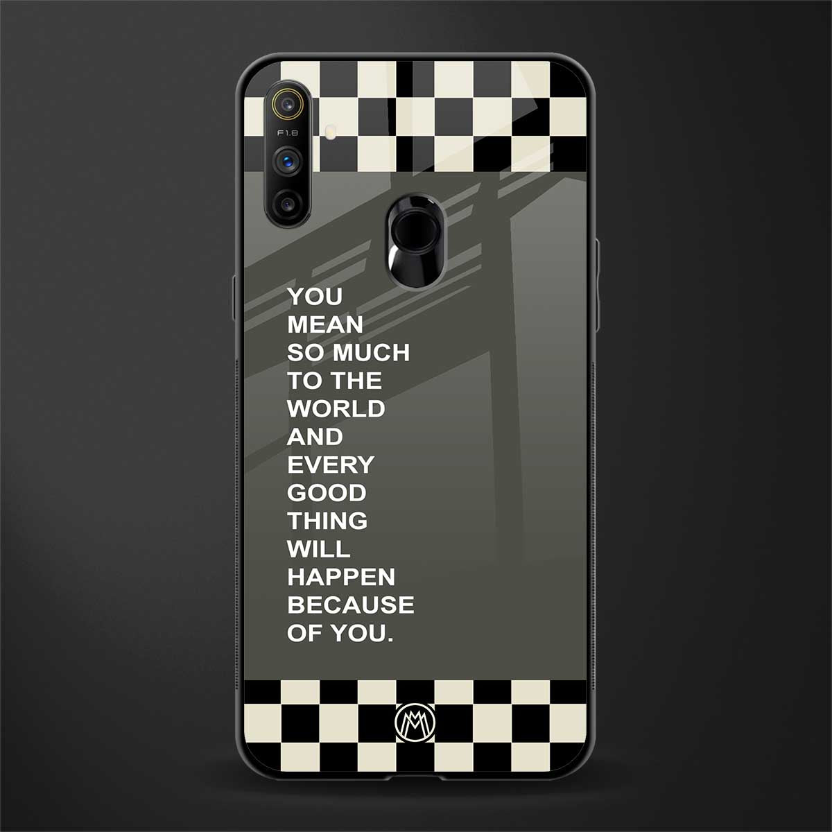 you mean so much to the world glass case for realme narzo 10a image